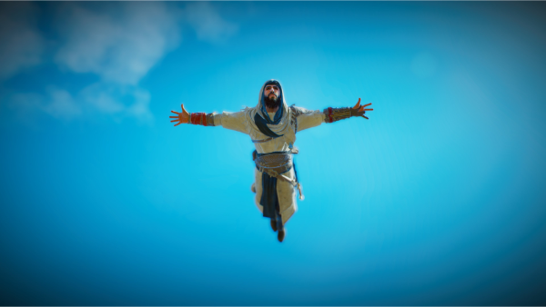 Basim realizando el salto del águila