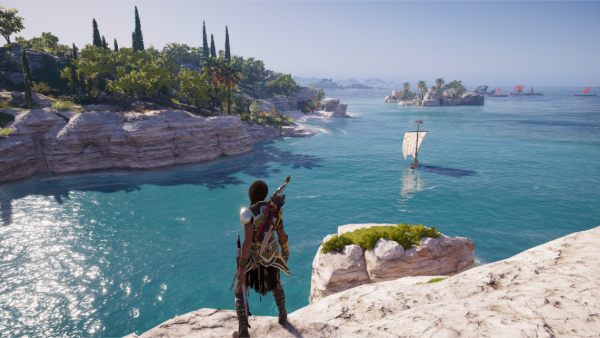 Kassandra admirando la costa de Grecia
