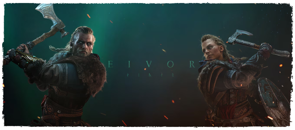 Eivor en versión masculina y femenina